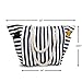 Moskus Gear Beach Bag With Inner Zipper Pocket from Tote Bag with Top Zipper and Rope Handles (Large, White and Navy Blue)