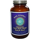 Pure Synergy Organic VitaMinHerb Wholefood Multi for Women 180 Tablets by The Synergy Company