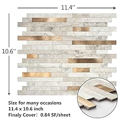KASARO 10-Sheet Peel and Stick Backsplash Tiles
