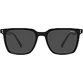 SOJOS Unisex Rectangle Polarized Sunglasses TR90 Square Frame UV400 Protection Lightweight Flexible for Men and Women