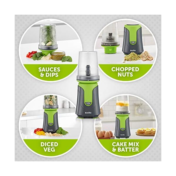 Breville-Blend-Active-Compact-Food-Processor-and-Smoothie-Maker-1-x-Processor-Bowl-1-x-Portable-Blending-Bottle-600-ml-300-W-Green-VBL241 Breville Blend Active Compact Food Processor and Smoothie Maker, 1 x Processor Bowl, 1 x Portable Blending Bottle (600…
