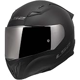 LS2 Helmets Centric Full Face Motorcycle Helmet (Mercury Matte Black - X-Large)