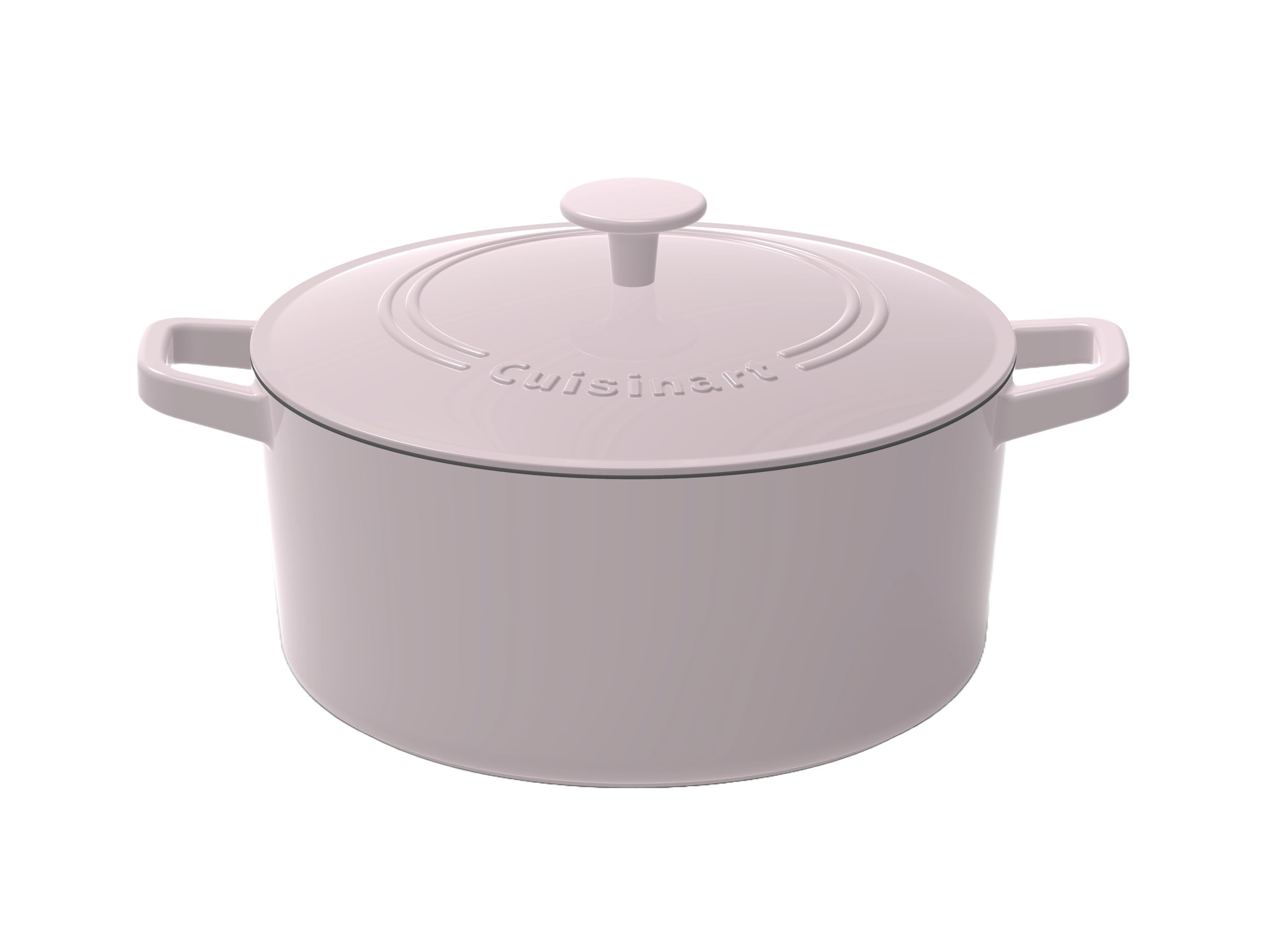 Cuisinart Chef's Classic Enameled Cast Iron Round Covered Casserole (Gray, 5- Quart) Image