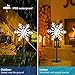 LED Pathway Lights Outdoor Landscape Light - IP65 Waterproof Winter Snowflake Lamp Christmas Fairy Lighting, 3D Snow Decorations Garden Spotlights for Halloween Party Lawn Wedding Festival 2 Pack