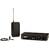Shure BLX14/CVL Wireless Microphone System - 14-Hour Battery Life, 300 ft Range, UHF | Includes CVL Lavalier Mic, Bodypack Transmitter, Single Channel Receiver | H11 Band (BLX14/CVL-H11)