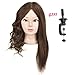 ErSiMan Professional Female Cosmetology Mannequin Head with Hair 100% Human Hair 18