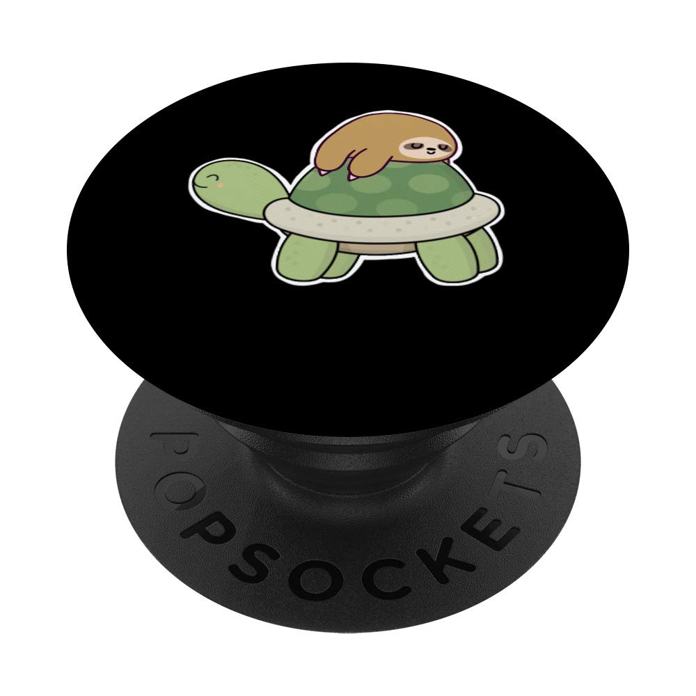 Sloth Turtle Cute Cartoon Yoga sloth Lover Christmas Gifts PopSockets Swappable PopGrip