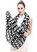 Lina & Lily Labrador Dog Print Women's Infinity Scarf Lightweight, Gift for Dog Lover (Black)
