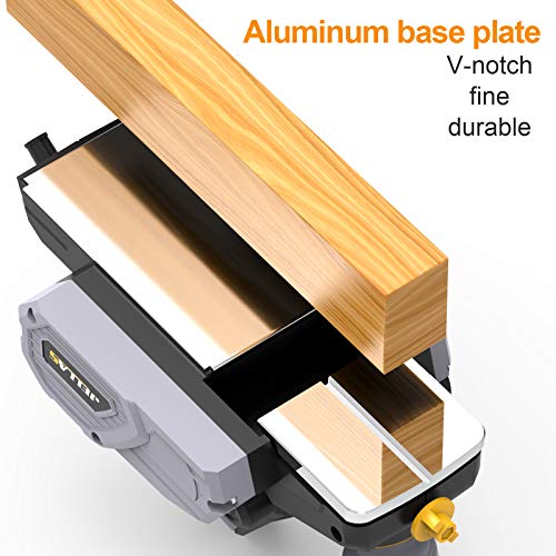 Electric Hand Planer, Jellas 16800RPM Planer, with 2 Reversible HSS Blades, 2mm Adjustable Cut Depth, Parallel Fence Bracket, Ideal Planer Woodworking, EP710