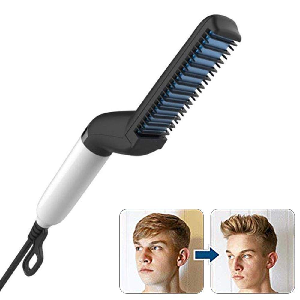 Dowkart Beard Straightener Brush Hair Styler Comb For Men Dowkart