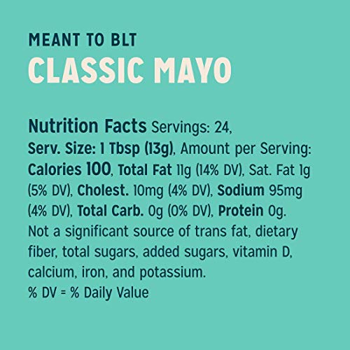 SIR KENSINGTON’S MAYONNAISE CLASSIC MAYO GLUTEN FREE, NON- GMO PROJECT VERIFIED, CERTIFIED HUMANE FREE RANGE EGGS, SHELF-STABLE 12 OZ