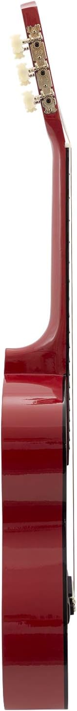 Mad About MA-CG01 Classical Guitar 3/4 Size Red With Case Strap Picks view 3