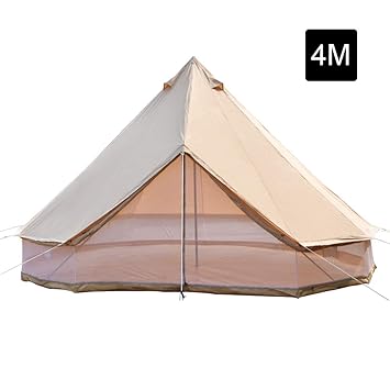 Amazon Com Wintent 4m 13 1ft Cotton Canvas Mesh Wall Tent For