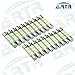 20PCS ARTR 6000k White 29mm 3SMD 6614F LED Bulbs for Car Sun Visor Vanity Mirror Lights