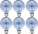 GE Lighting 48694 Reveal 40-watt 265-Lumen G25 Light Bulb with Medium Base, 6-Pack