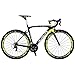 Carbon Road Bike, SAVA HERD6.0 T800 Carbon Fiber 700C Road Bicycle with 105 22 Speed Groupset Ultra-Light Carbon Wheelset Seatpost Fork Bicycle Black Yellow 52cmthumb 1