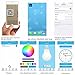 HEIOKEY Bluetooth Speaker LED Light Bulb Smart Led E26 Bulb with RGB Color Changing Led Music Bulb Lamp Dancing LED Light Smartphone App Controlled for home-White