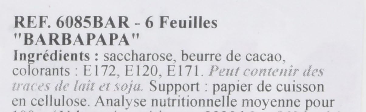 Scrap Cooking 6085bar Papier Barbapapa Ingredients Rose 32 X 23 X 0 5 Cm Amazon Fr Cuisine Maison