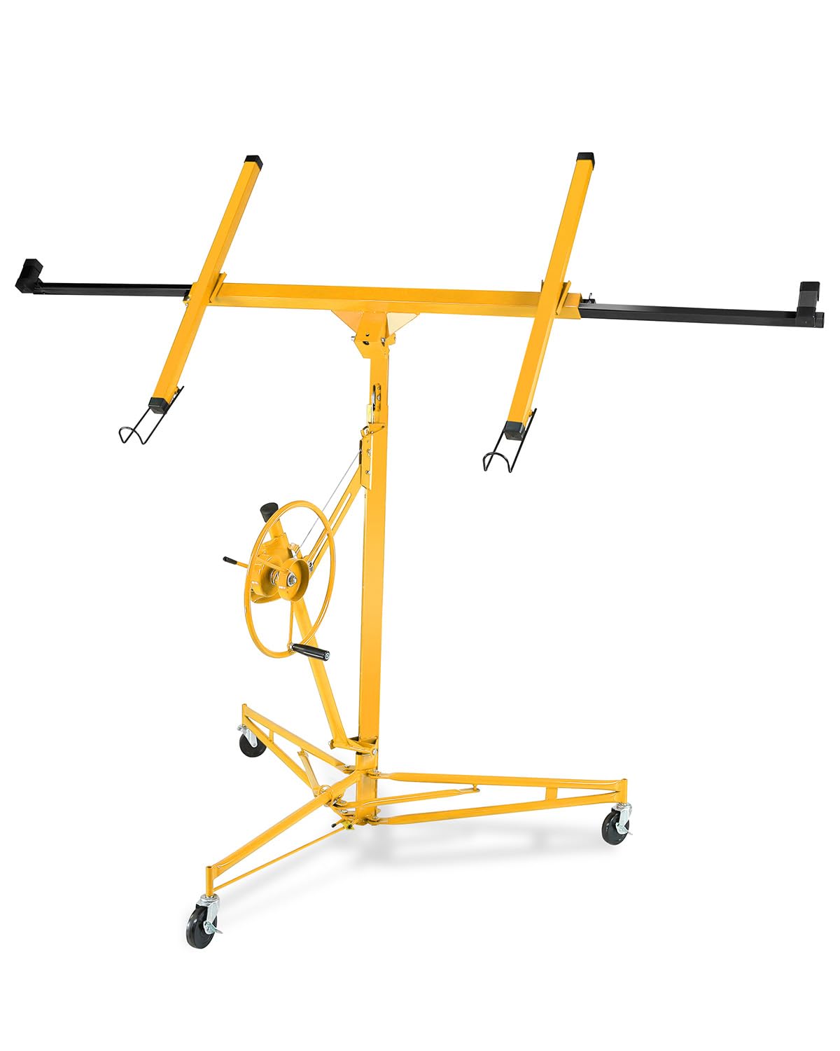 Photo 1 of **ASSEMBLY INSTRUCTIONS INCLUDED** Drywall Lift 16FT Heavy Duty, 150lb Capacity Sheetrock Hoist with Telescopic Arm & Locking Wheels, Steel Panel Lifter for Ceiling Installation, One-Person Drywall Tool for Construction, Remodeling