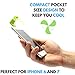 Premium Pocket Size Portable Cooling Fan For Apple 8 Pin Lighting Devices - Suitable For iPhone 5, 5s, 6, 6s, 6s+, iPod Touch and iPad (Green)