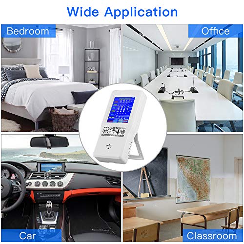 image for Air Quality Monitor for HCHO TVOC PM2.5/PM10 Seesii Professional Multi