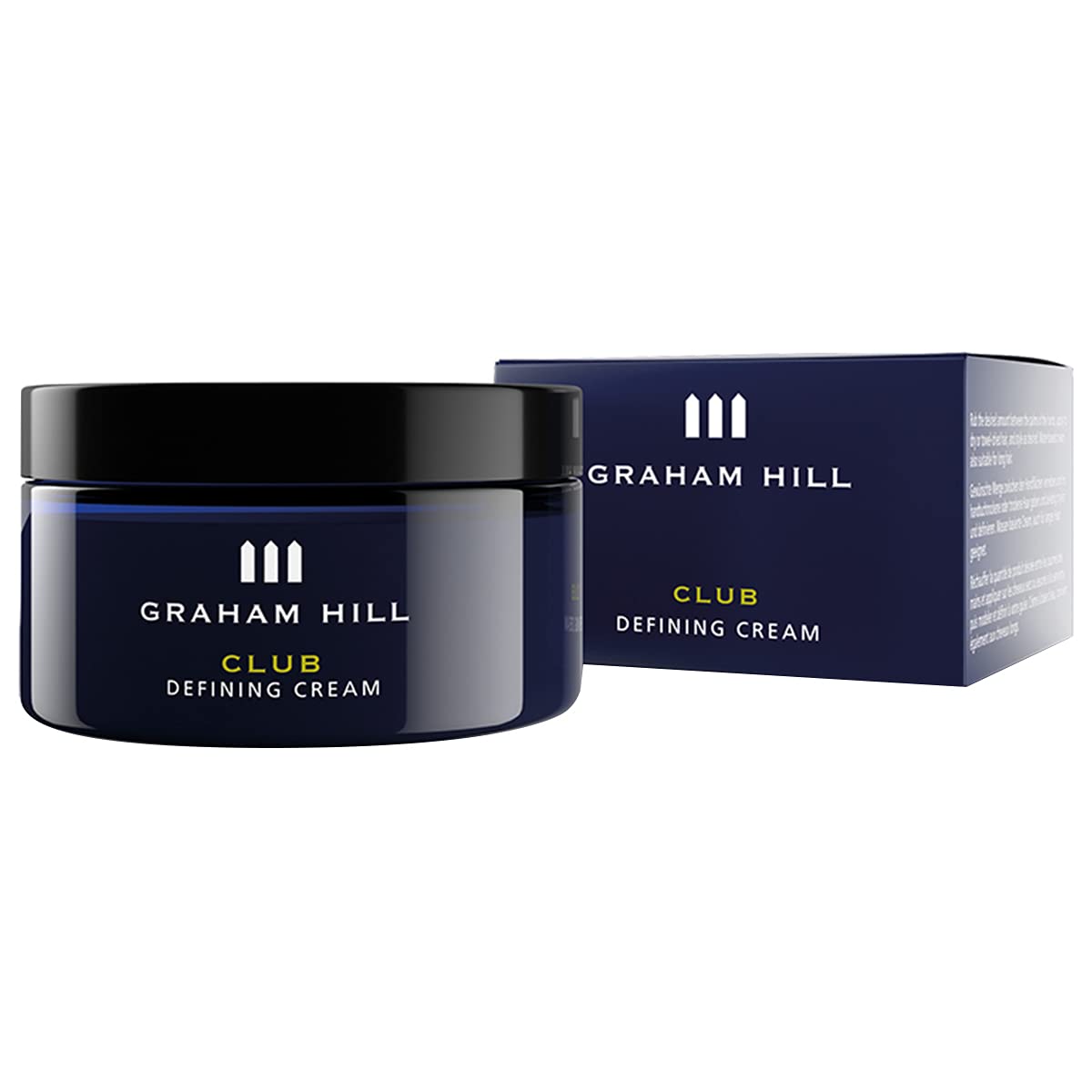 GRAHAM HILL Club Defining Hair Cream for Men - 75ml | Firming Hair Styling Cream with Natural Finish, Vegan Formula - Ideal for Versatile Men's Hair Styling