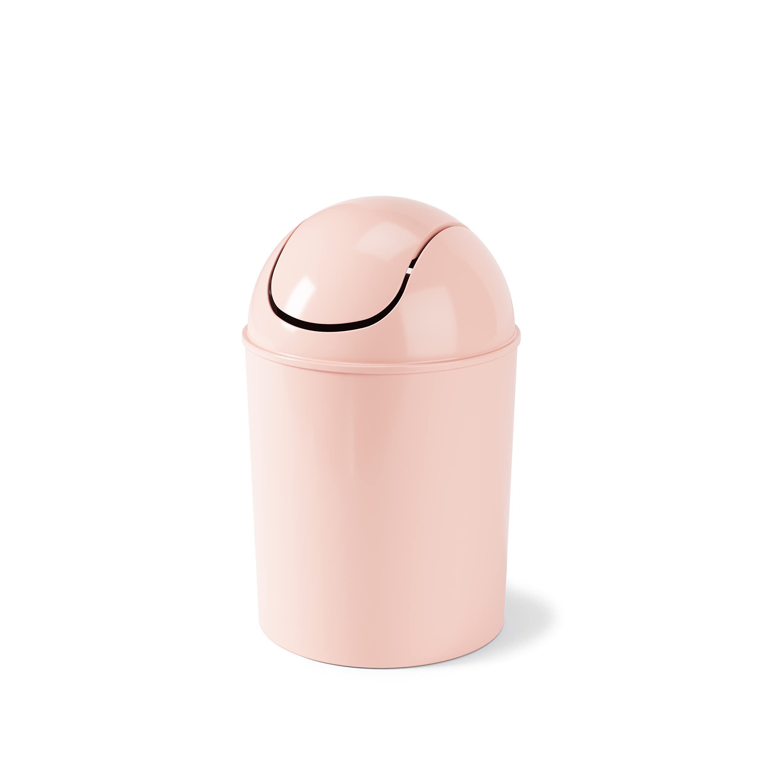Photo 1 of ** SOLD AS IS, NO REFUND/RETURN** SEE COMMENTS!
Umbra 1.25 Gallon Mini Waste Can with Removable Swing-Top Lid - Small Garbage Bin for Kitchen, Bathroom, Bedroom, Office - Compact Trash Can Fit Under Tables & Counters - Pink
