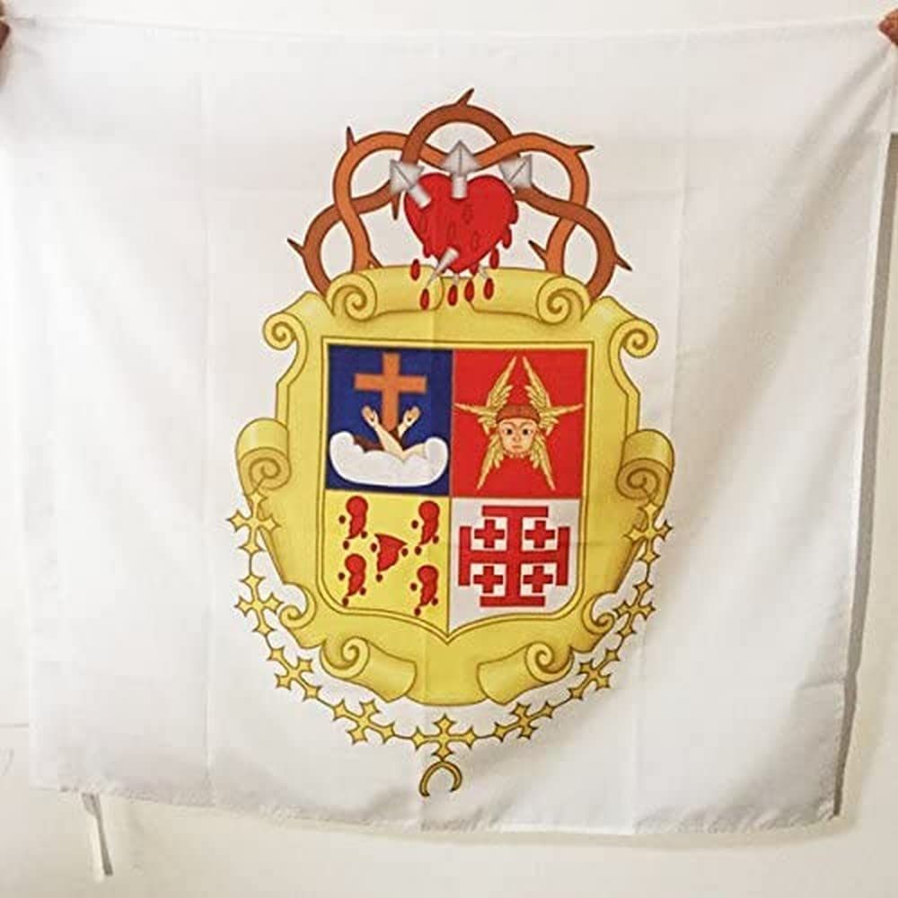 AZ FLAG - Order of Friars Minor Flag - 3x3 Ft - 100% Polyester Franciscan Banner with Sleeve - Fade Resistant - Vivid Colors - 3' x 3' Feet - 90x90 Cm