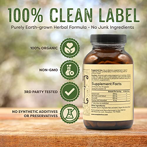 The Liver Pill 120 Capsules Herbal Liver Support Pills with Burdock