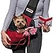 LUMAR Pet Sling Carrier for Dogs Two Size Adjustable M:6-13 Lbs The Only One Adapted Also for Car Seatbelt Connecting Safety a Toy for Traveling with The Small and Medium Dog