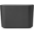 Brabantia MindSet Bathroom Small Trash Caddy (Dark Gray) Hygienic Basin Top Storage Can with Swing Lid for Disposal of Used Cosmetics, Cotton Pads, Cue Tips (4 x 6 x 3)