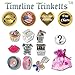 Timeline Treasures European Charm Bracelet Charms and Beads For Women, DIY Jewelry, Pink First Day Of School