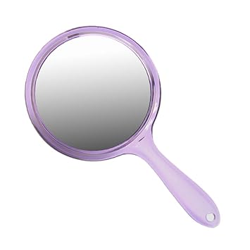 Amazon Com Double Sided Handle Makeup Mirror Hd Magnifying Hand
