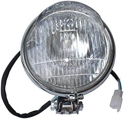 12v Round Head Lamp Headlight Assembly for GY6 50cc 125cc 150cc 139QMB 152QMI 157QMJ Scooter Moped Gas Scooter