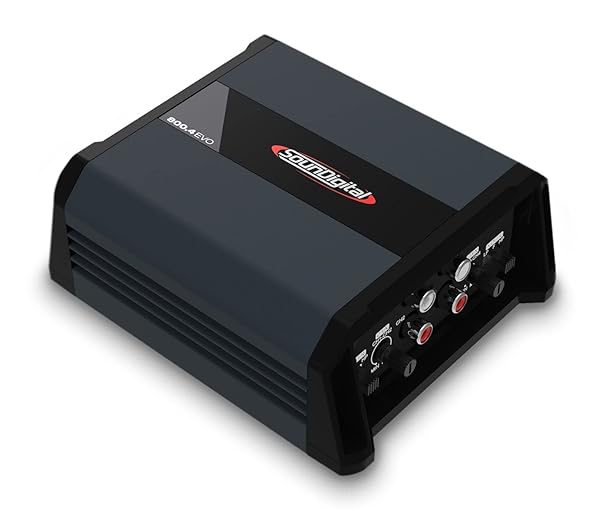 SOUNDIGITAL – CAR FULL RANGE AMPLIFIER 800 – 4 CHANNELS 800 WATTS RMS 4 OHM – COMPACT SIZE – PROFESSIONAL QUALITY – 2025 BEST PERFORMANCE AWARD