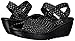 Skechers Cali Women's Parallel Close-Up Platform Sandal,Black/Silver,8 M US