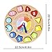 Lewo Wooden Educational Toys Shapes Sorting Teaching Clock Lacing Beads Games for Kids