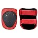 Child Kids Protective Gear Set,Knee and Elbow Pads with Wrist Guards Toddler for Multi-sports Cycling ,Bike,Rollerblading, Skating, Volleyball (Red)