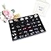 Valdler Velvet Stackable 36 Grid Jewelry Tray Showcase Display Organizer