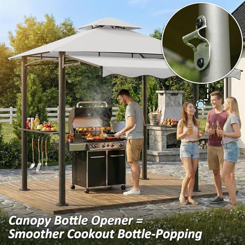 CHARMELEON G85 Grill Gazebo Review: 8x8 FT Grill Shelter with Awning & Shelves image 26