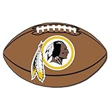 FANMATS NFL Washington Redskins Nylon Face Football Rug
