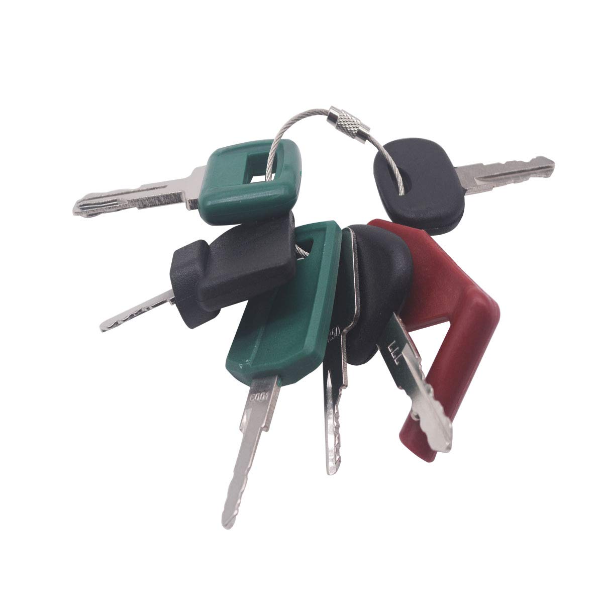 Construction Equipment Master Keys Set 7 PCS Heavy Equipment Keys Set for Volvo Excavator Volvo Articulated Hauler