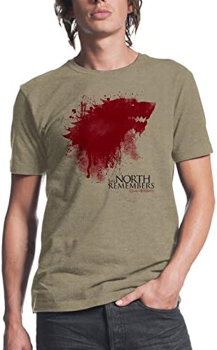 HBOs Game of Thrones The North Remembers Mens Oatmeal Heather T-shirt L