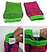 Beauty Skin Double-Sided Viscos Exfoliating Bath Towel Gloves 4pcs