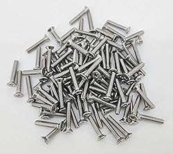 FixtureDisplays® 8-32 X 7/8" Stainless Flat Head