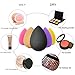Crafteeze 6pcs Beauty Makeup Blender Sponges - Bonus Facial Exfoliating Cleanser Brush - Cosmetic Blending and Contour Applicator Set for Powder, Cream, Concealer, Blush, Primer and Foundation