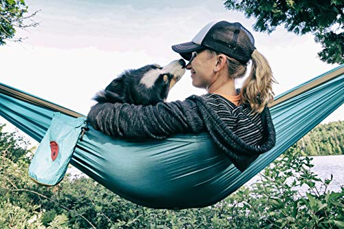 Grand Trunk Double Hammock: Print Parachute Nylon with Carabiners and Hanging Kit (Thai Diamonds)