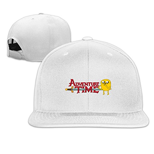 Unisex Adventure Time Adjustable Snapback Baseball Caps 100%cotton White One Size
