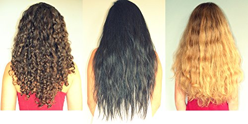 Burlybands - The Ultimate Hair Ties for Thick Heavy or Curly Hair. No Slipping Damage Breaking or Stretching Out. Seamless Ponytail Holders Scrunchies Sports Hair Ties for Thick Hair (Black)