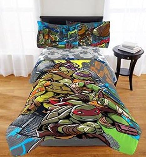 Amazon Com Teenage Mutant Ninja Turtle Cross Hatching Twin Full